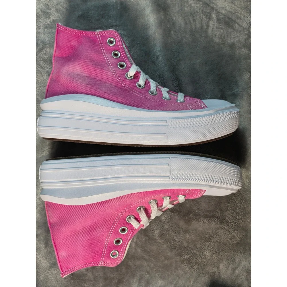 Converse Chuck Taylor All Star Move Youth 4.5 Platform Sneakers Fuchsia Pink NEW